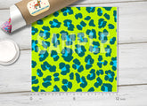 Green Leopard Adhesive Vinyl 1054